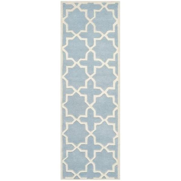 Chatham Hand Tufted Large Rectangle Rug- Blue - Ivory- 8 x 10 ft., Safavieh, Mfr#: CHT732B-8